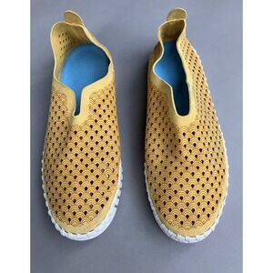 Women Ilse Jacobsen Yellow Tulip Slip On Sneakers Flats Size 37 US 6.5-7 Comfort